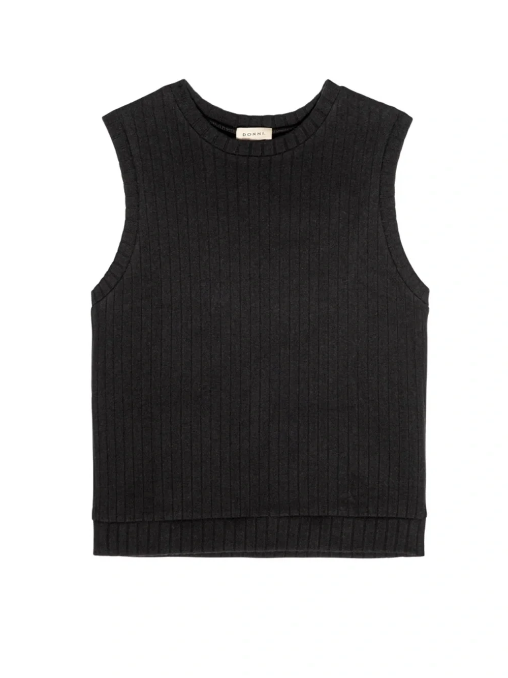 Donni The Sweater Rib Shell Size Small - Picture 2 of 8
